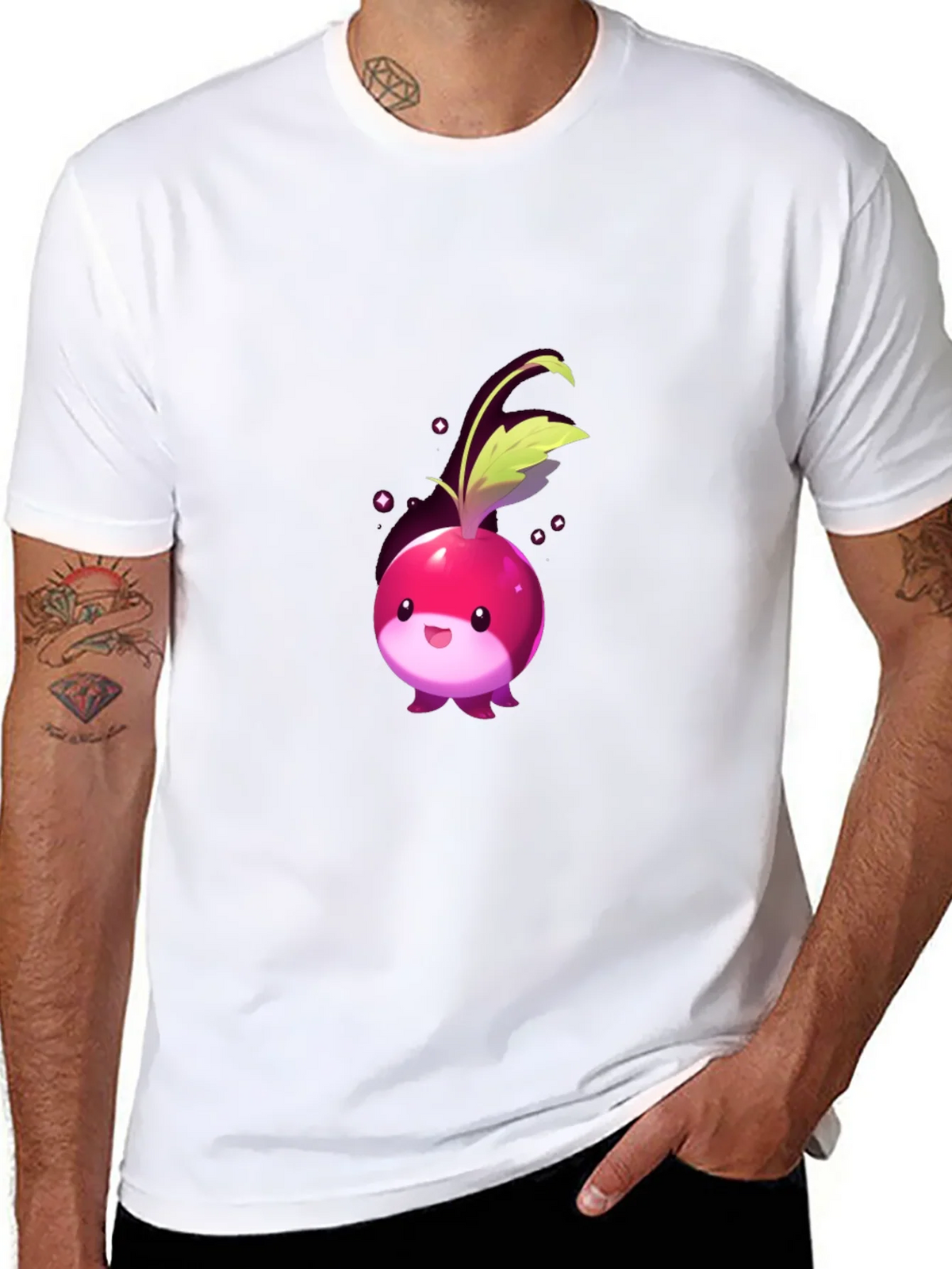 Cute Radish Graphic Tee product image 7
