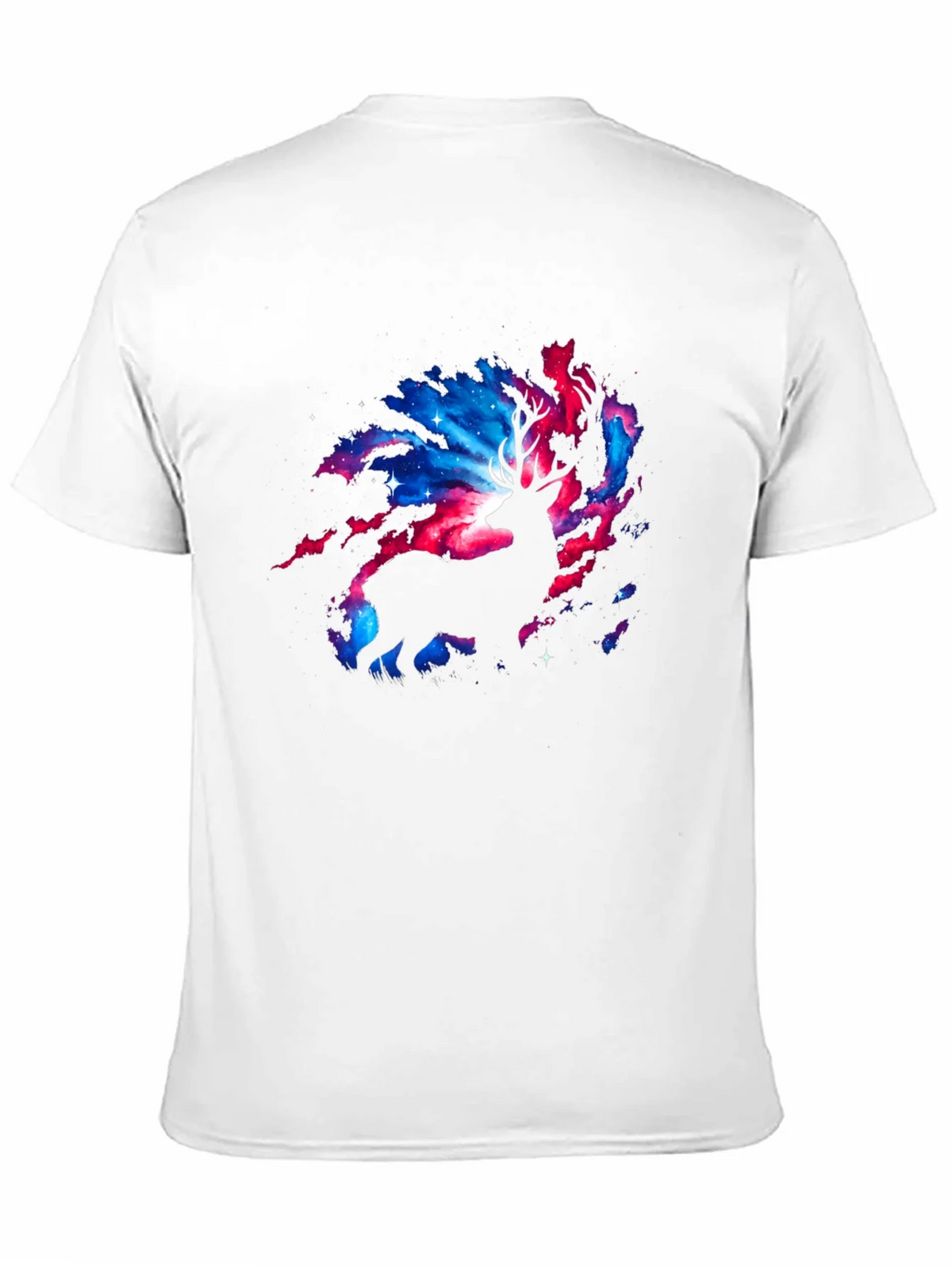 Cosmic Deer Graphic T-Shirt - Black product image 7