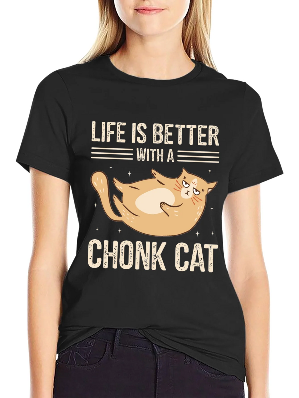 Life is Better With a Chonk Cat T-Shirt product image 2