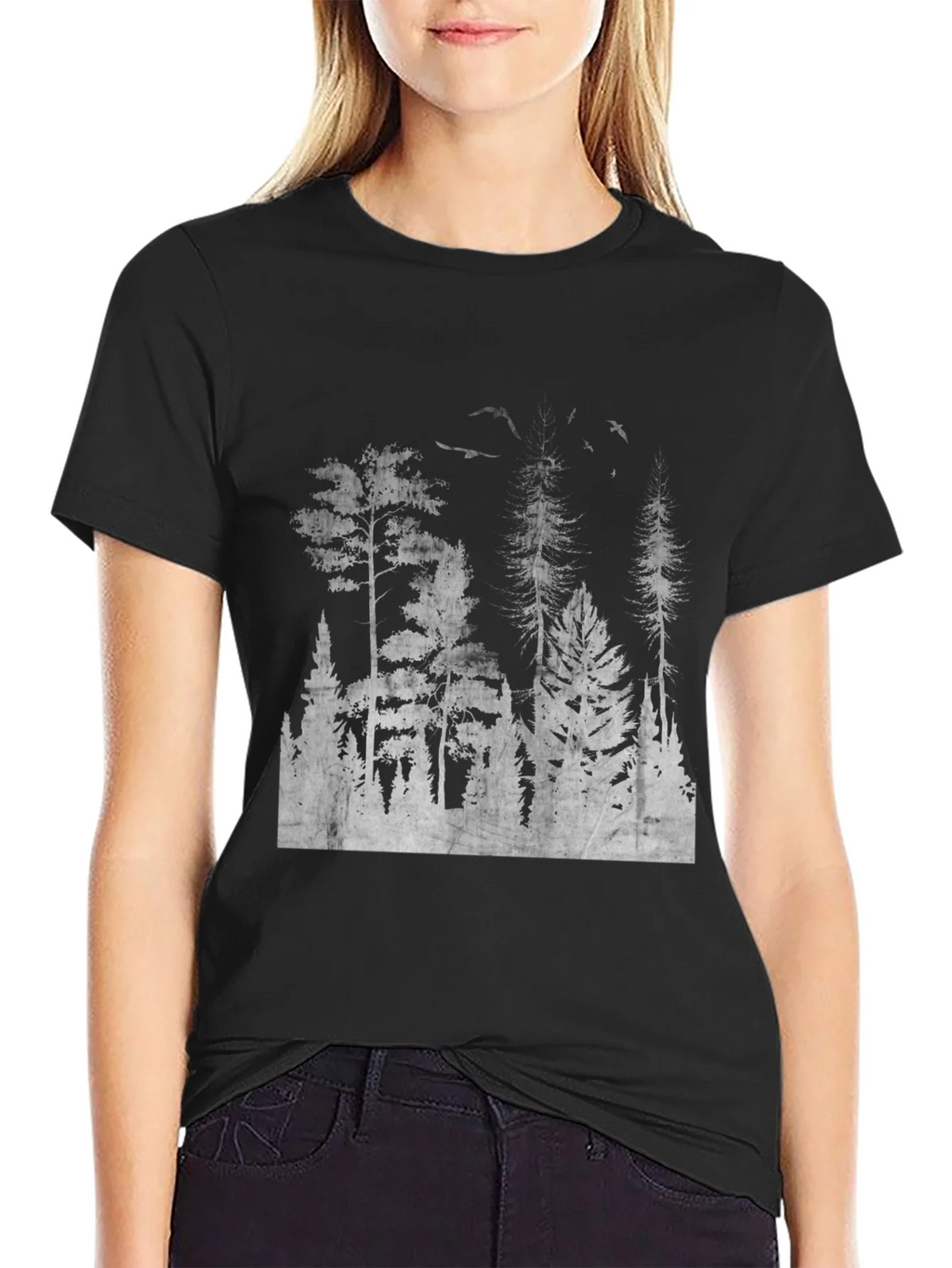 Mens Black Forest Print Tee product image 2