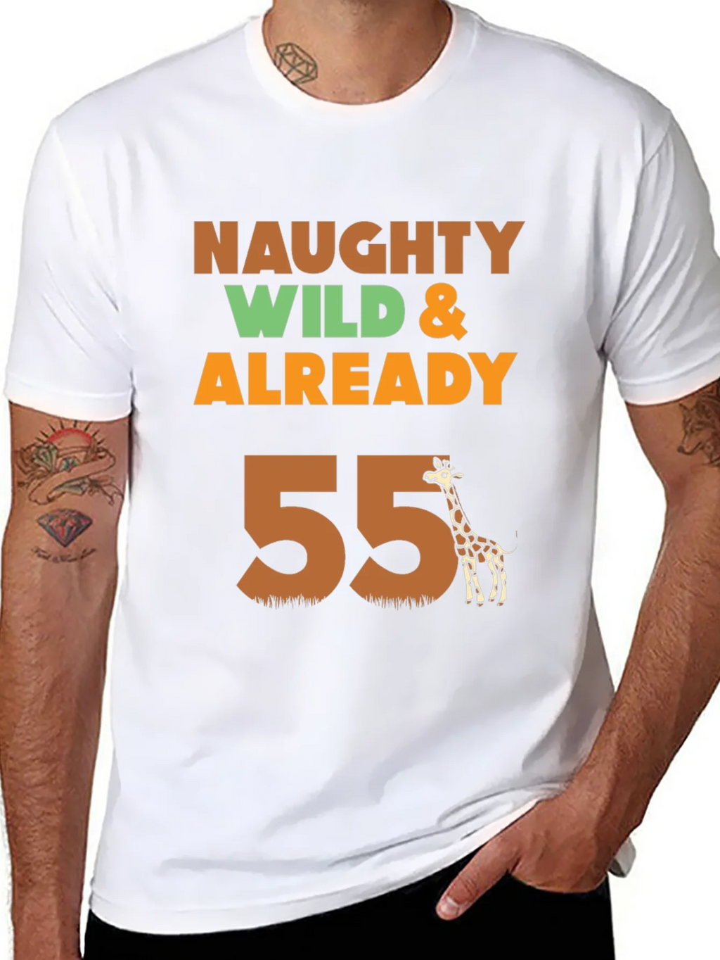 Naughty Wild & Already 55 Giraffe T-Shirt product image 7