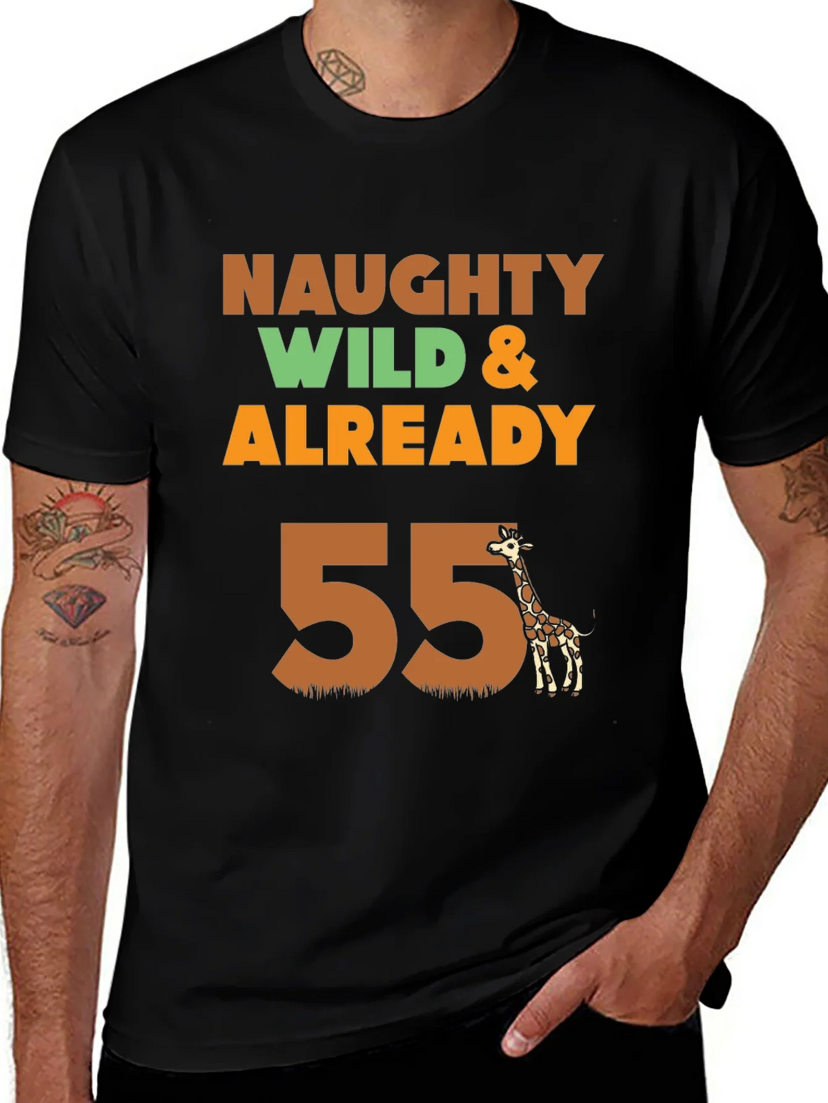 Naughty Wild & Already 55 Giraffe T-Shirt product image 1