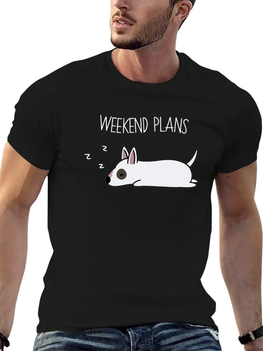 Weekend Plans Dog T-Shirt - Lazy Day Comfort product image 6