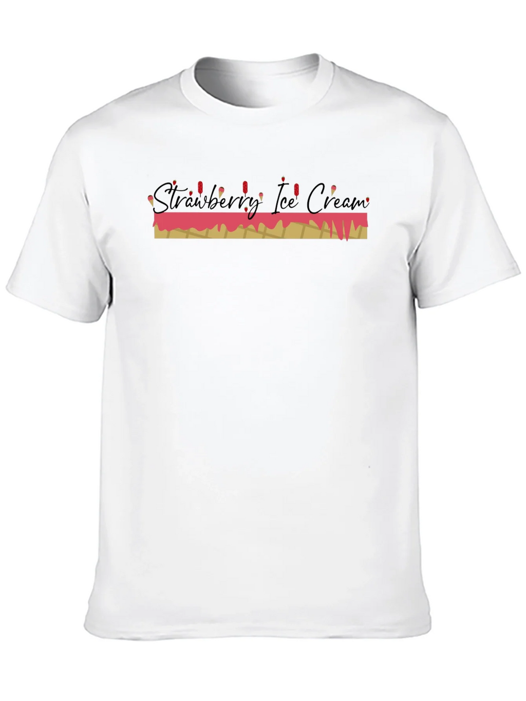 Strawberry Ice Cream Graphic Tee - Black product image 9