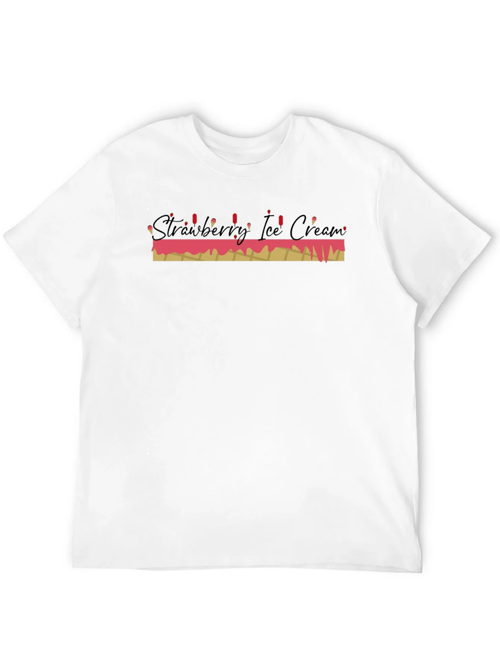 Strawberry Ice Cream Graphic Tee - Black product image 11