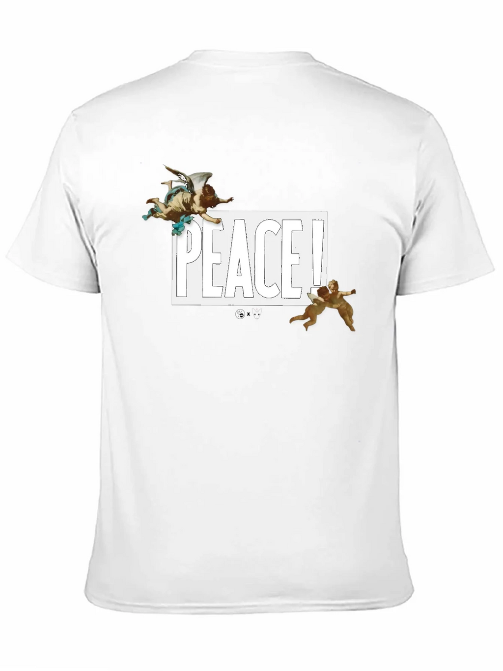 Peace Angel Graphic Tee - Black Cotton T-Shirt product image 6