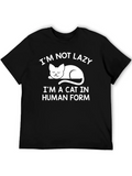 Im Not Lazy Im a Cat in Human Form T-Shirt product image 1