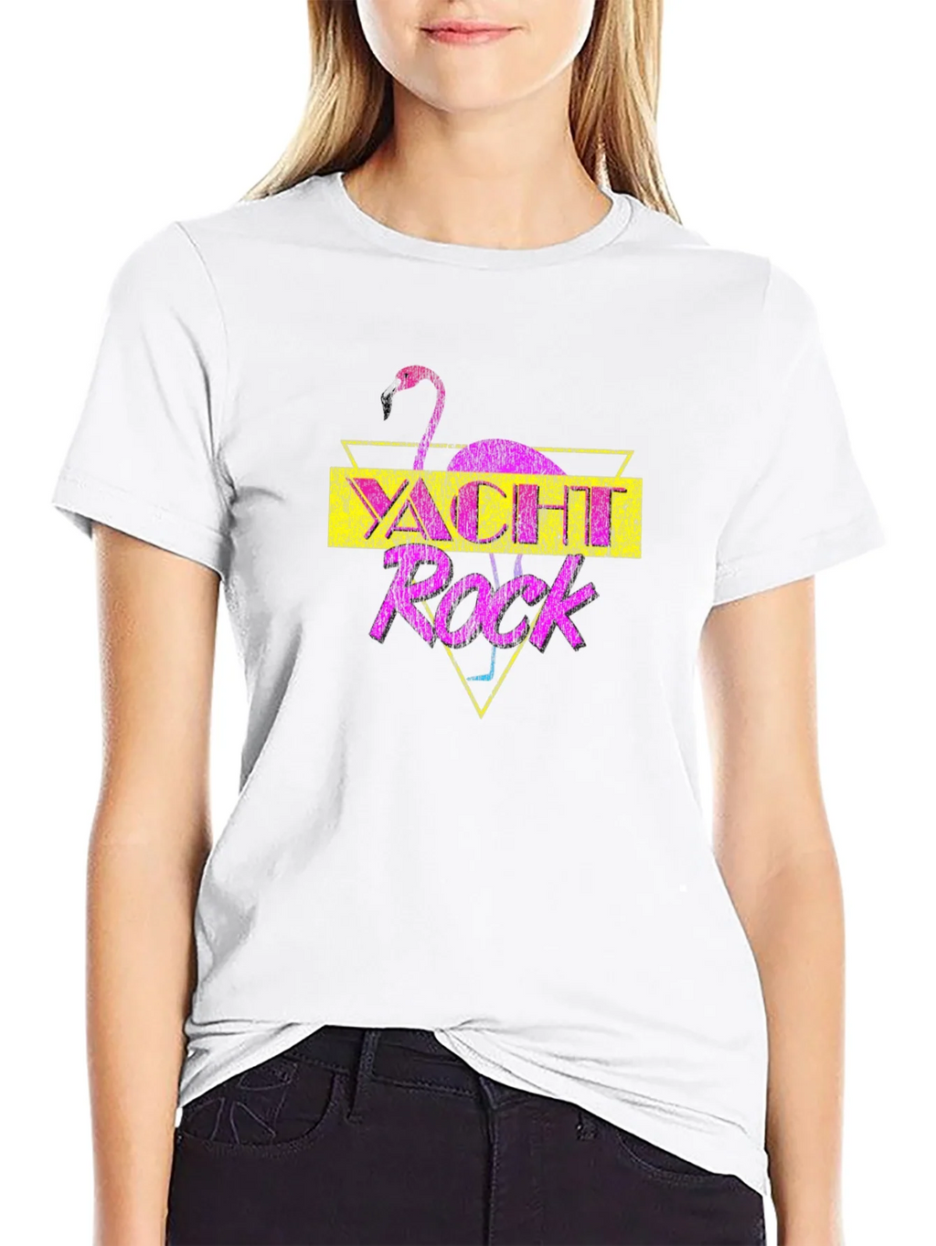 Yacht Rock Flamingo Graphic T-Shirt - Retro Style product image 8