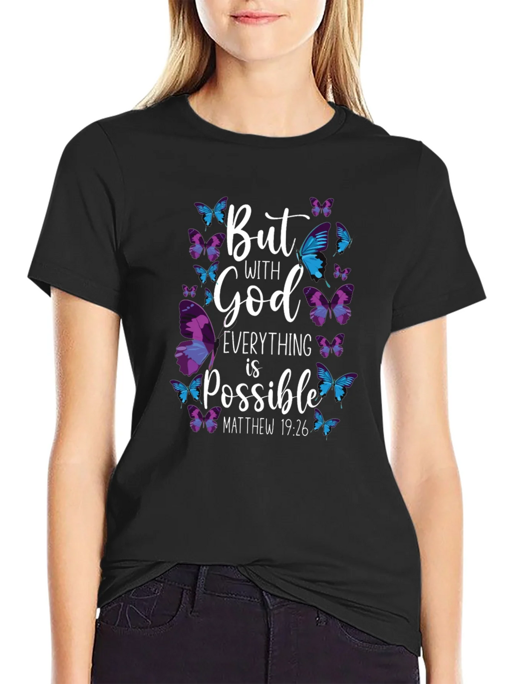 But With God Everything is Possible T-Shirt product image 2