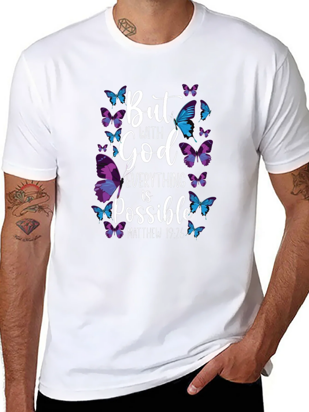 But With God Everything is Possible T-Shirt product image 7