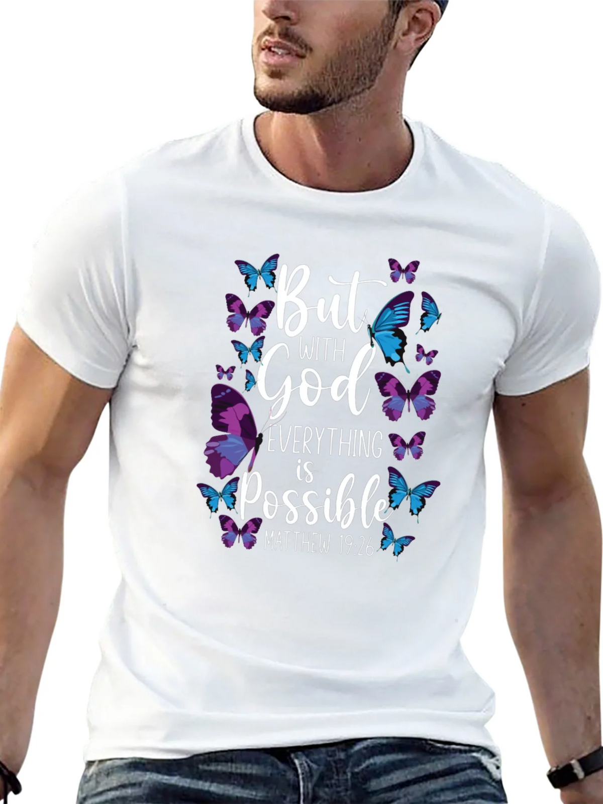 But With God Everything is Possible T-Shirt product image 12