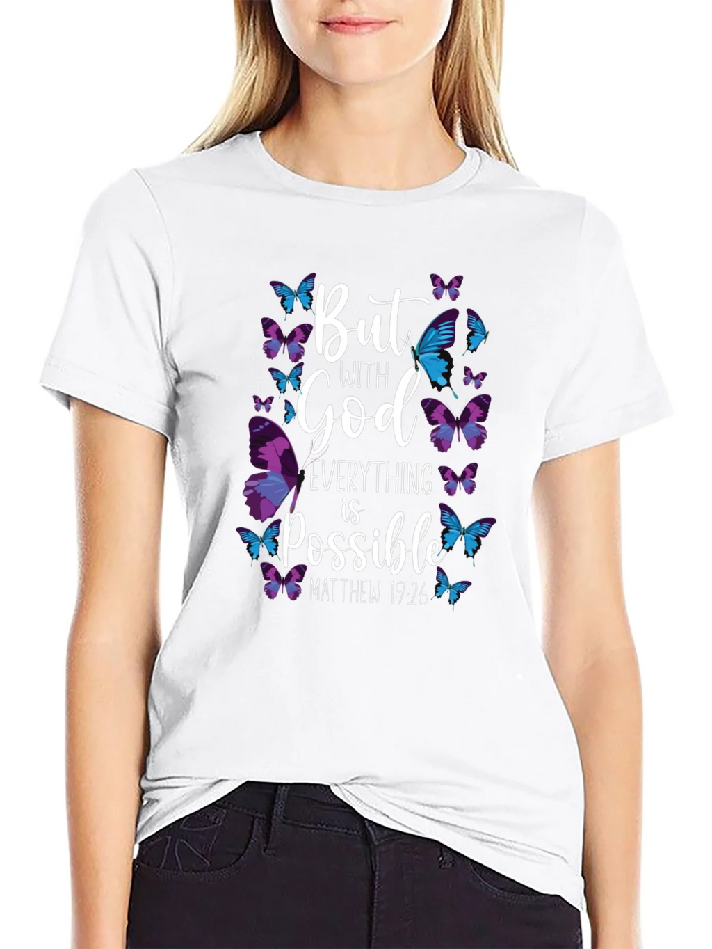 But With God Everything is Possible T-Shirt product image 8