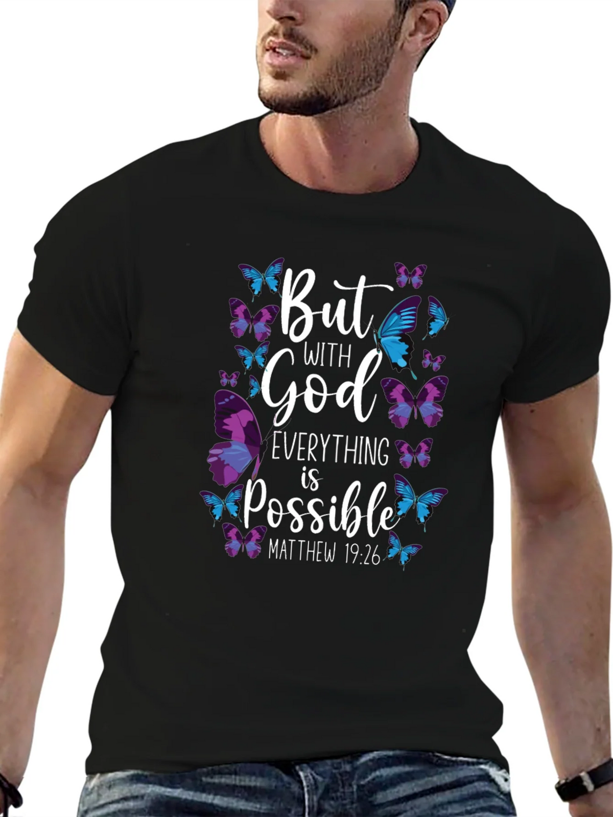 But With God Everything is Possible T-Shirt product image 6