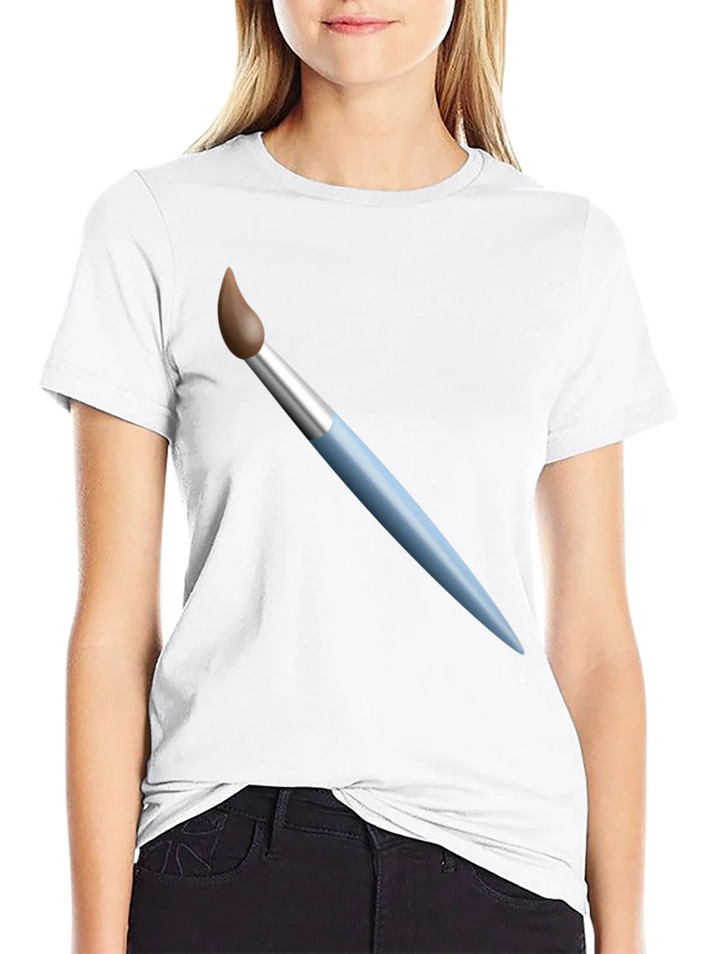 Paint Brush Graphic T-Shirt - Artistic Design Casual Wear product image 8