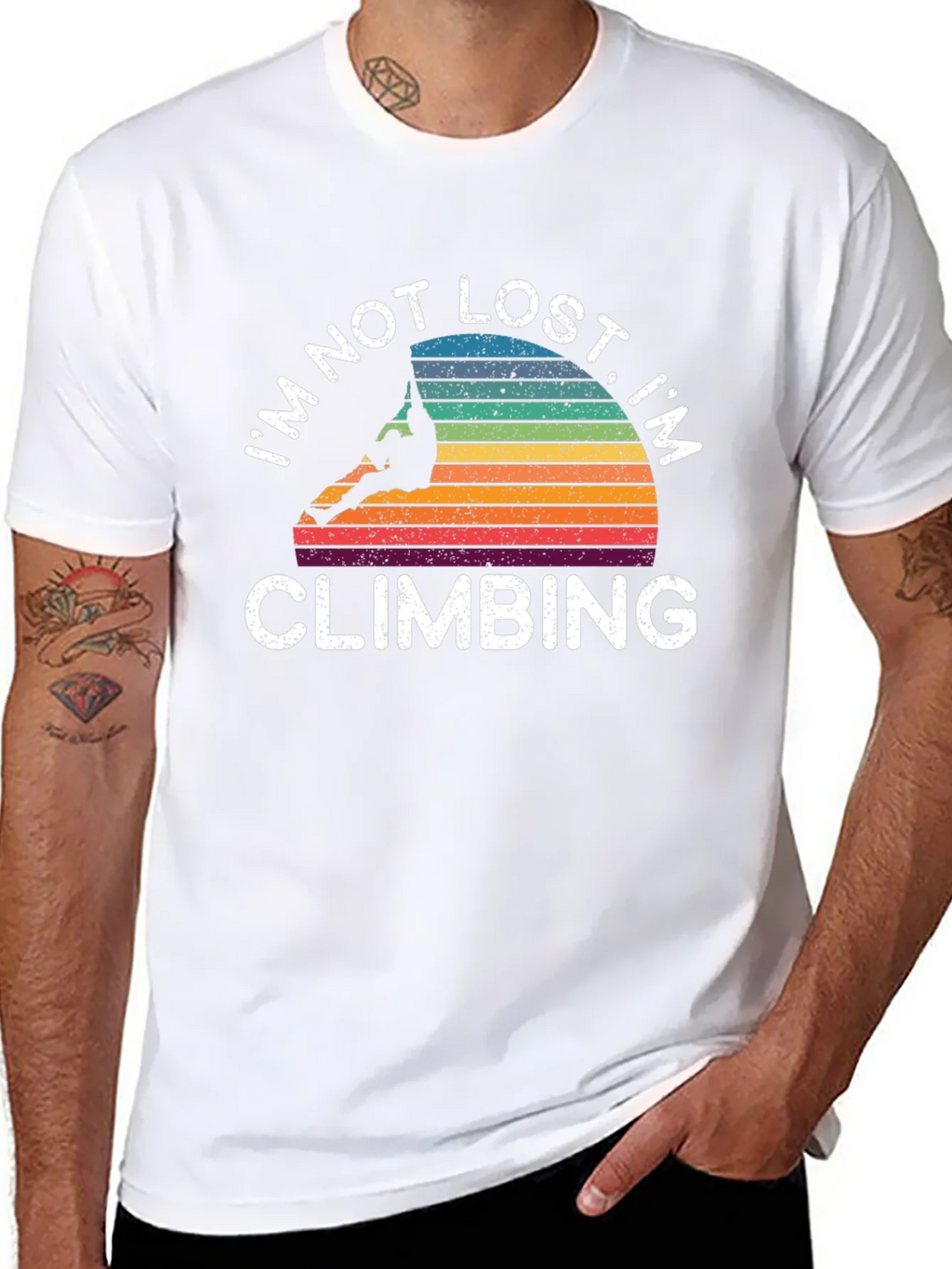 Im Not Lost Im Climbing T-Shirt product image 6