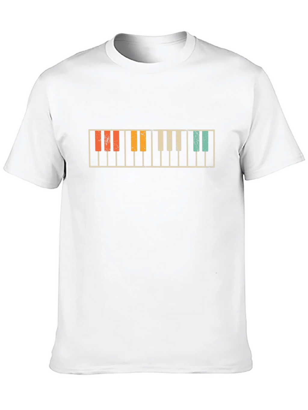 Retro Piano Keys Graphic T-Shirt product image 7