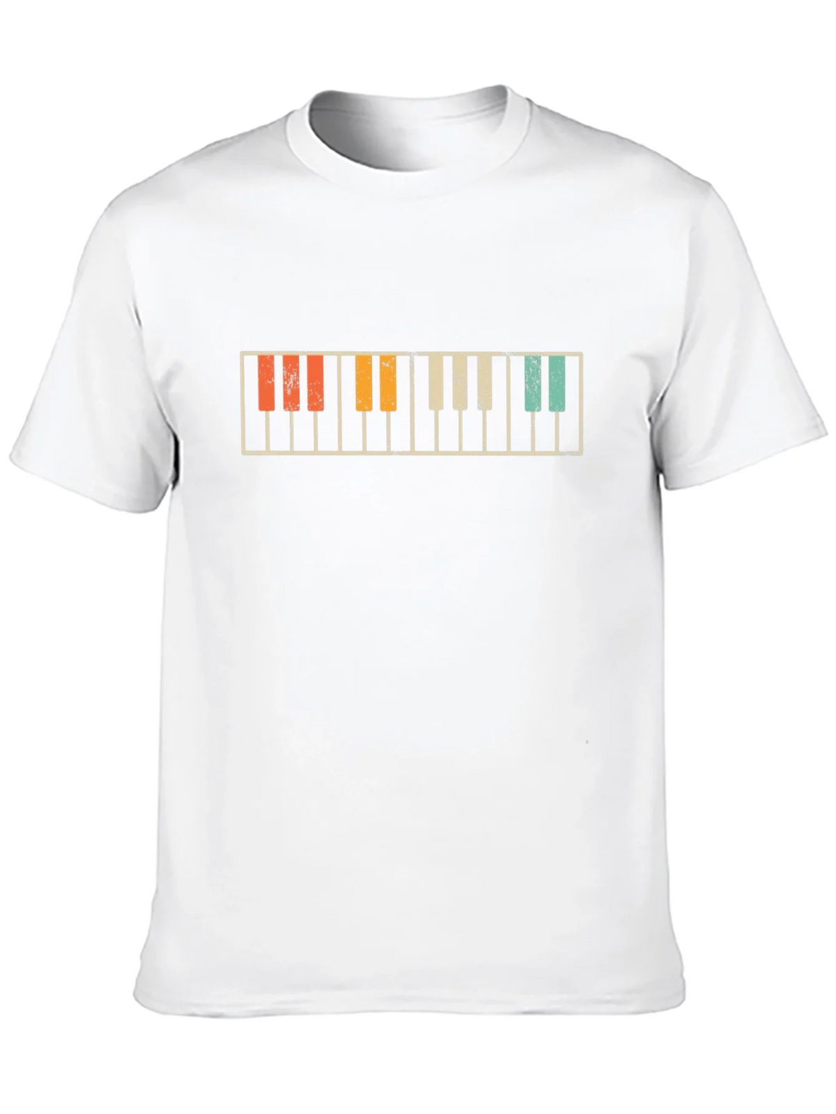 Retro Piano Keys Graphic T-Shirt product image 7