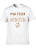 Maltese Mama Dog Paw Print T-Shirt product image 1