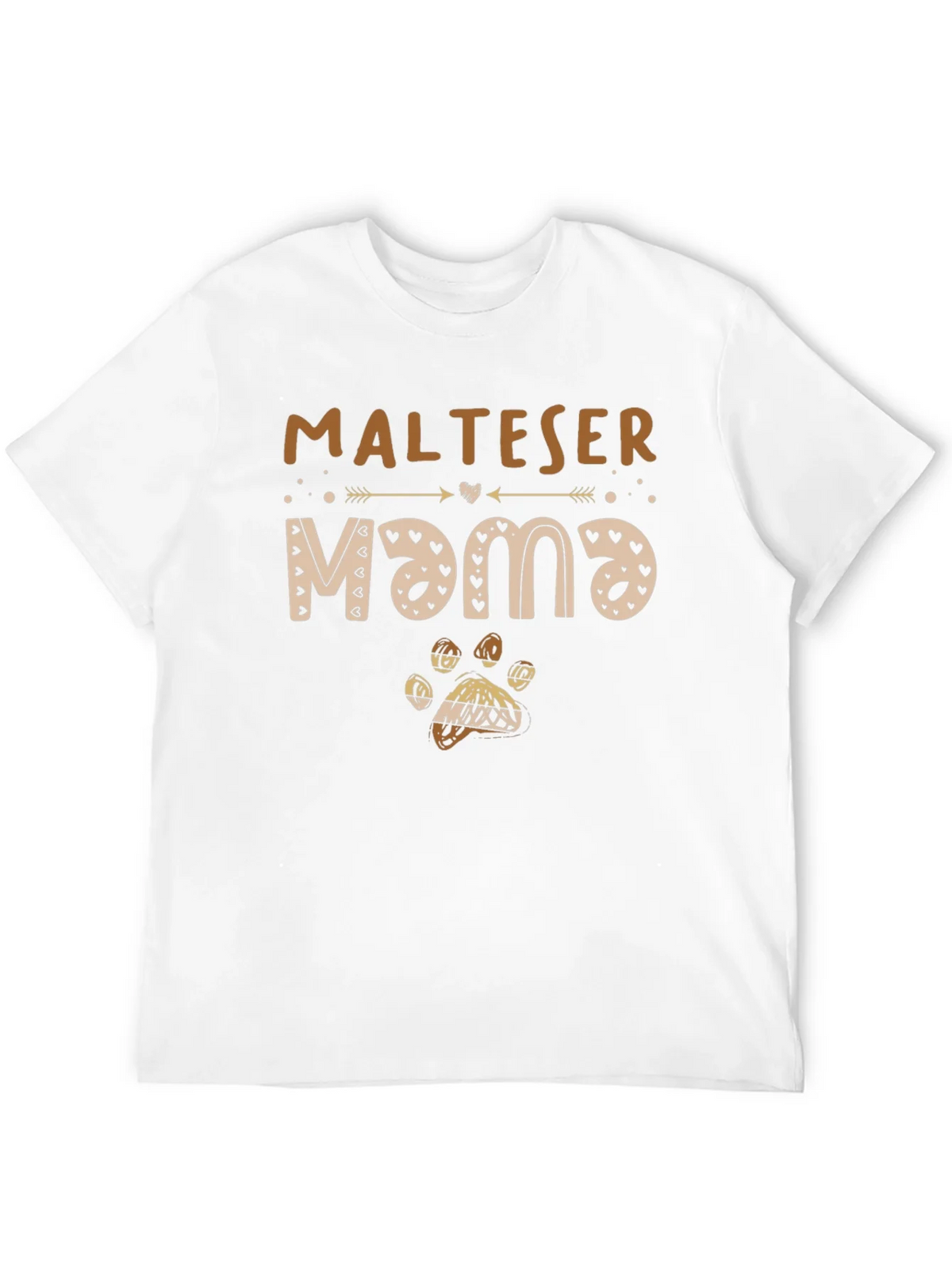 Maltese Mama Dog Paw Print T-Shirt product image 2