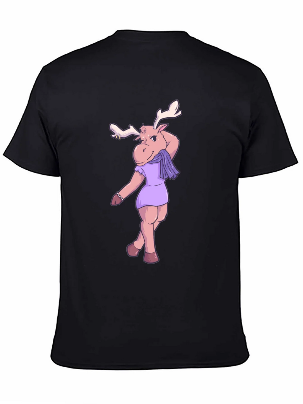Moose in Dress Graphic T-Shirt product image 3