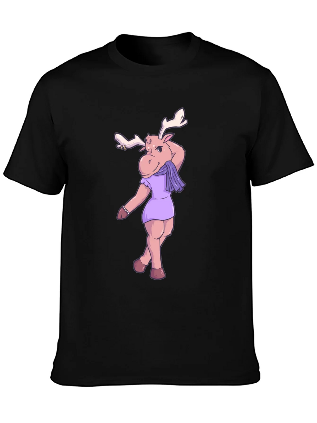 Moose in Dress Graphic T-Shirt product image 2