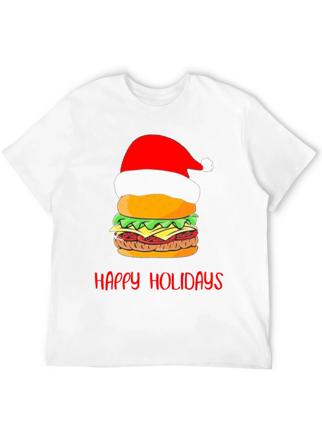 Happy Holidays Burger Christmas Graphic T-Shirt product image 9