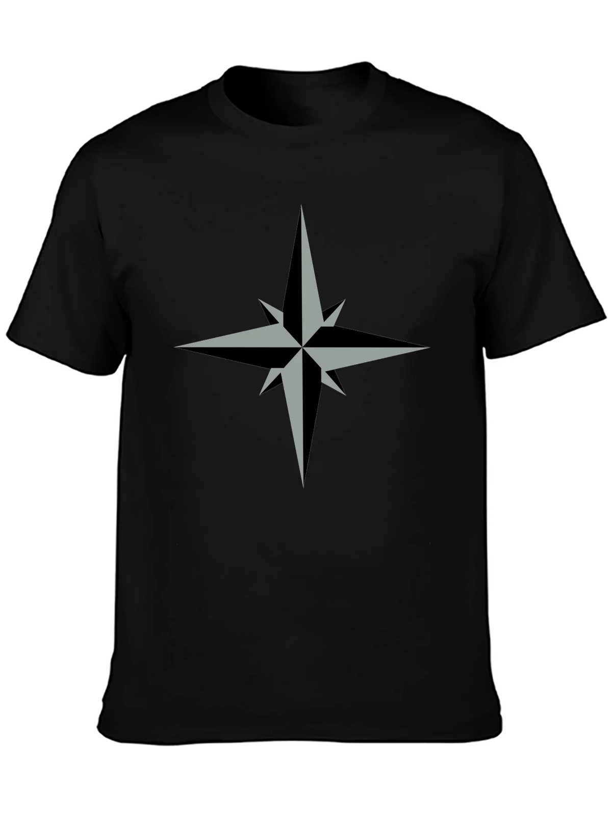 Compass Rose Graphic Tee - Stylish Black T-Shirt product image 3