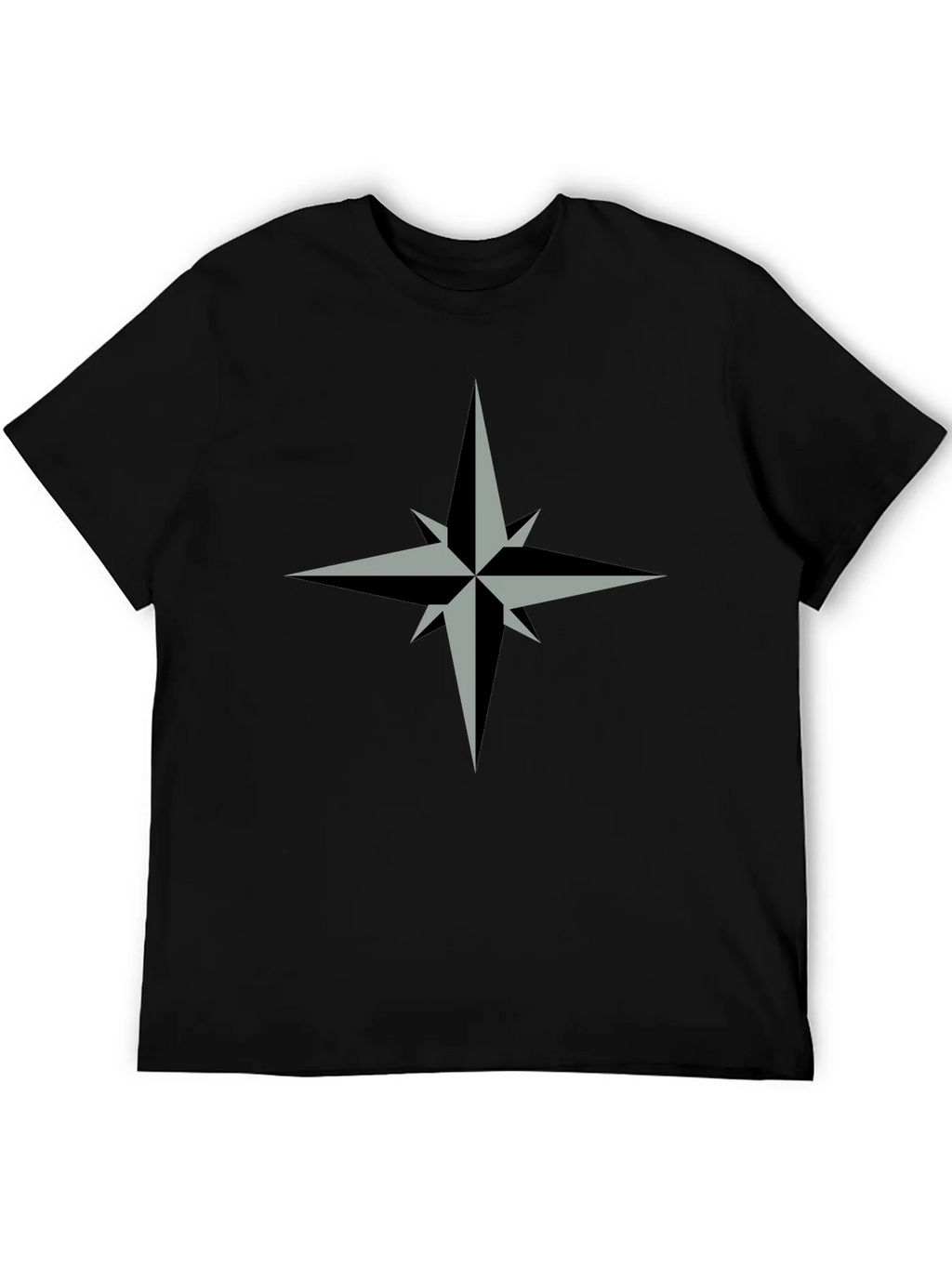 Compass Rose Graphic Tee - Stylish Black T-Shirt product image 5