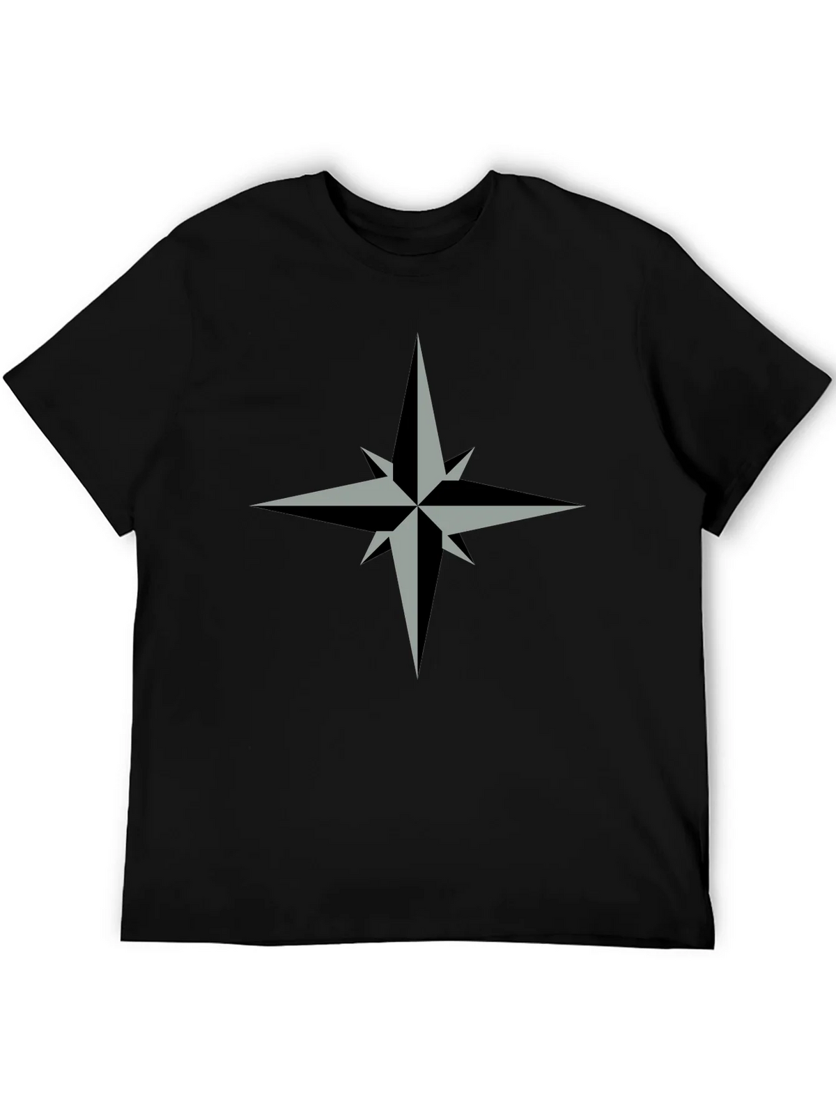 Compass Rose Graphic Tee - Stylish Black T-Shirt product image 5
