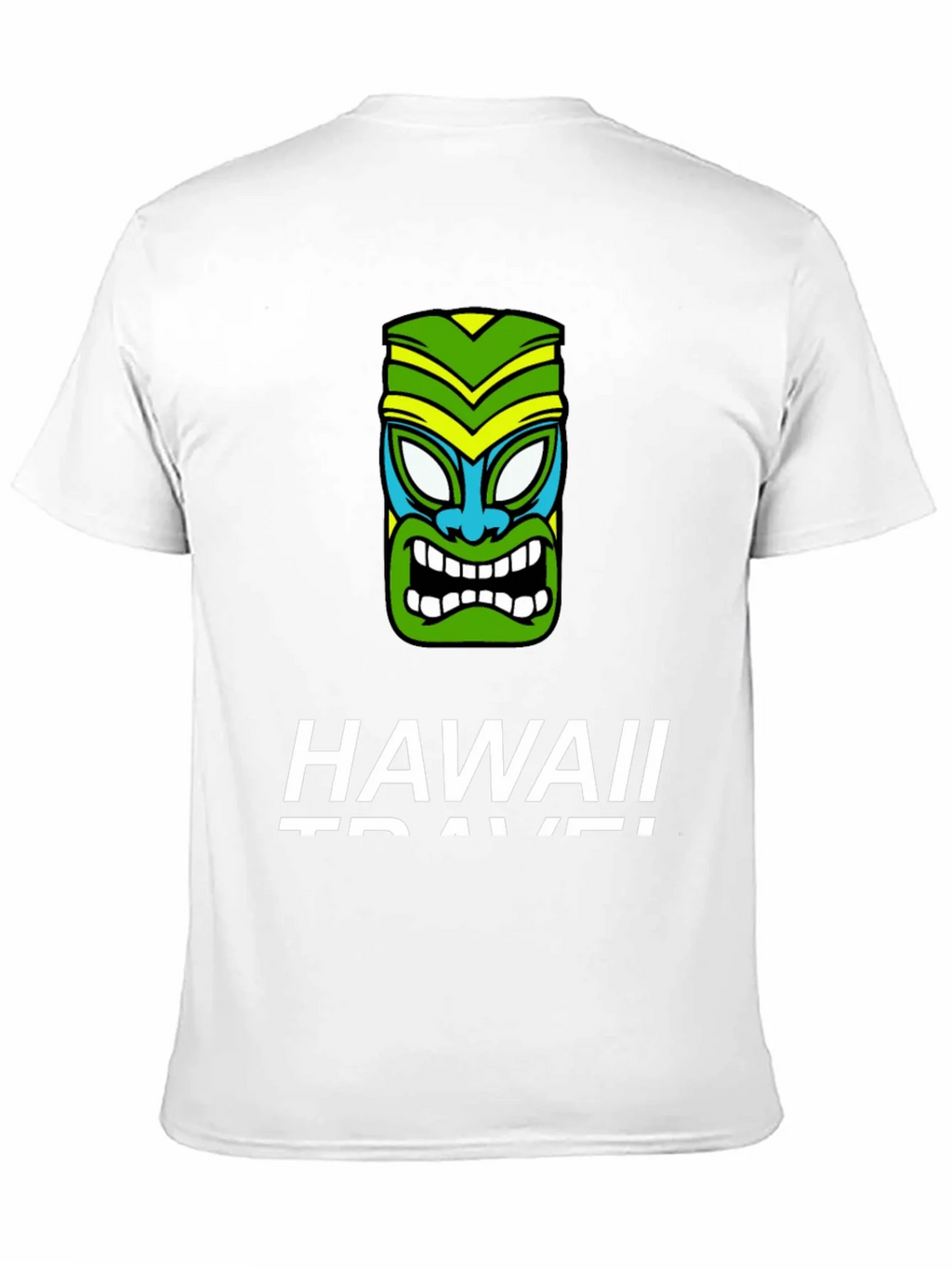 Hawaii Travel Tiki Face Black T-Shirt product image 7