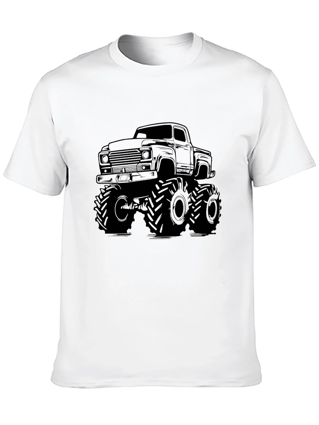 Monster Truck Graphic Tee - Black Cotton T-Shirt product image 4