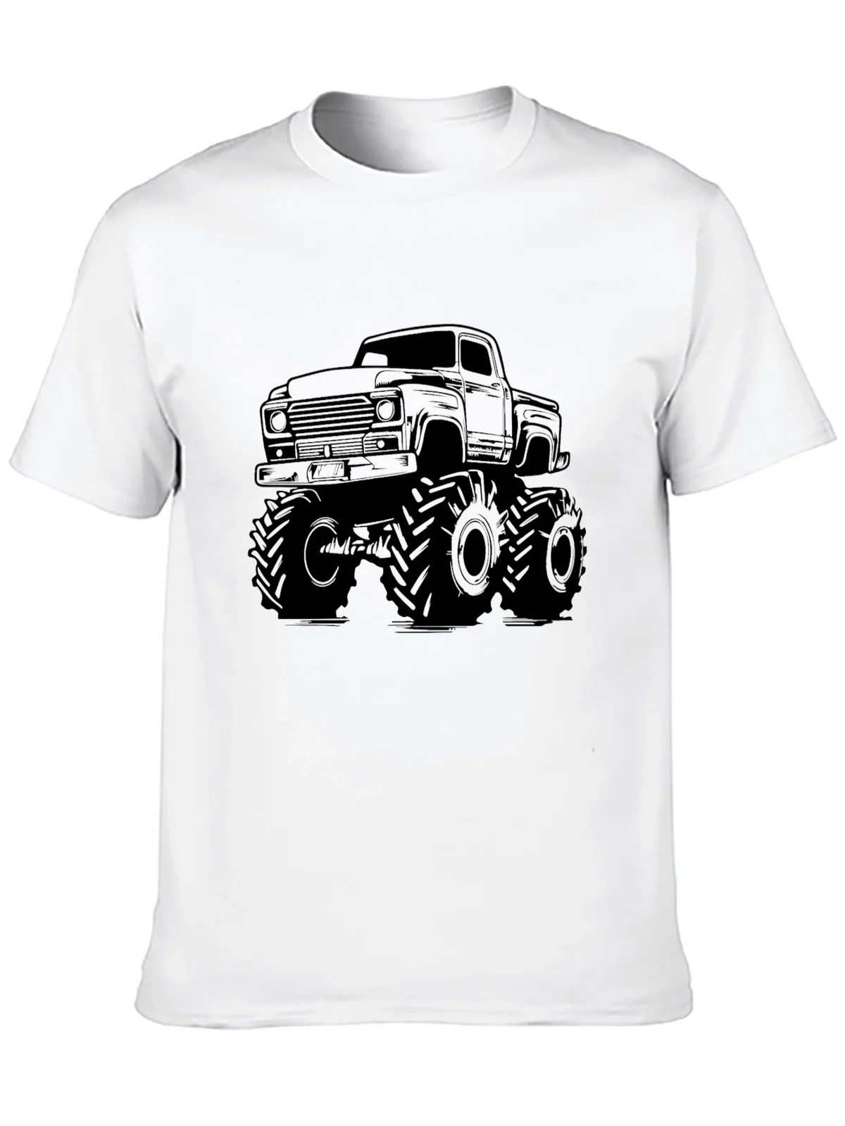 Monster Truck Graphic Tee - Black Cotton T-Shirt product image 4