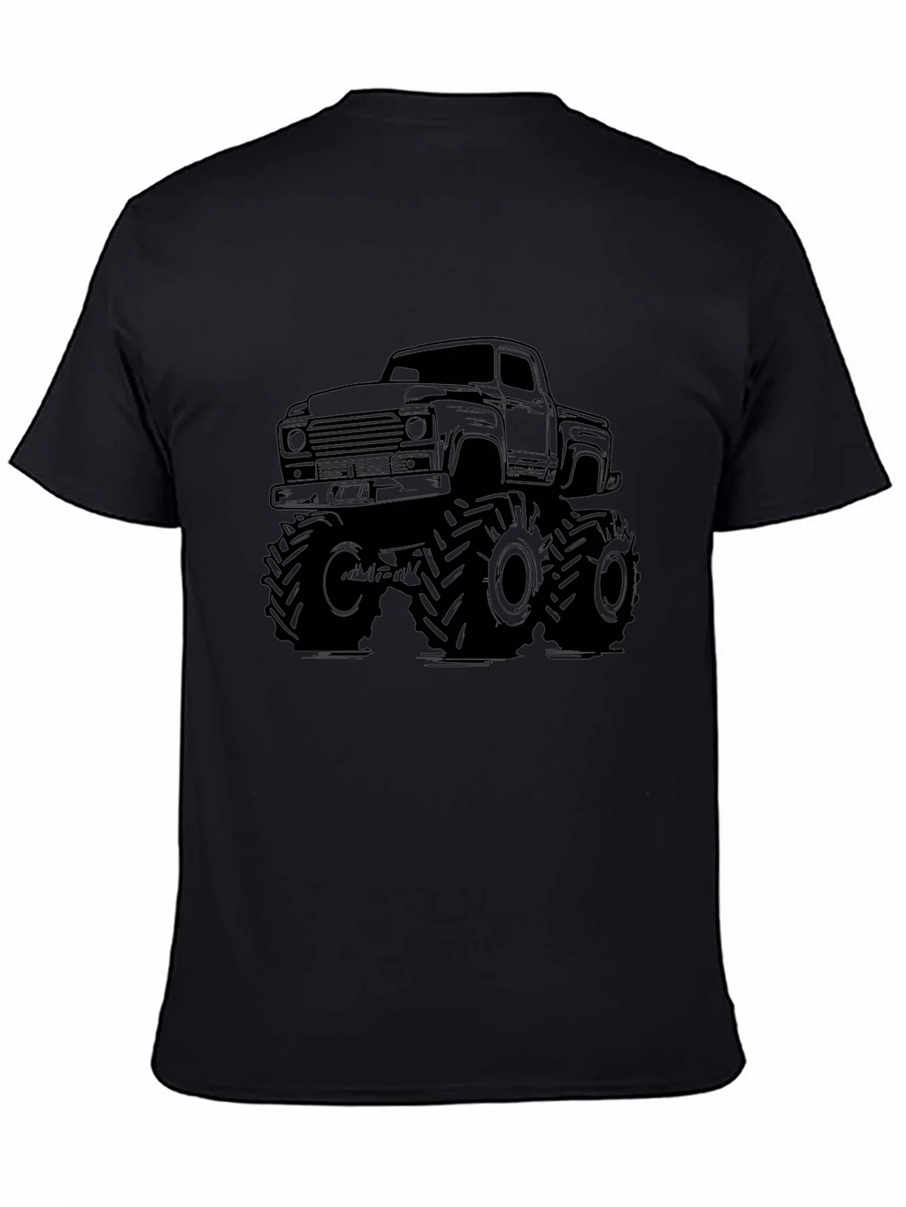 Monster Truck Graphic Tee - Black Cotton T-Shirt product image 2