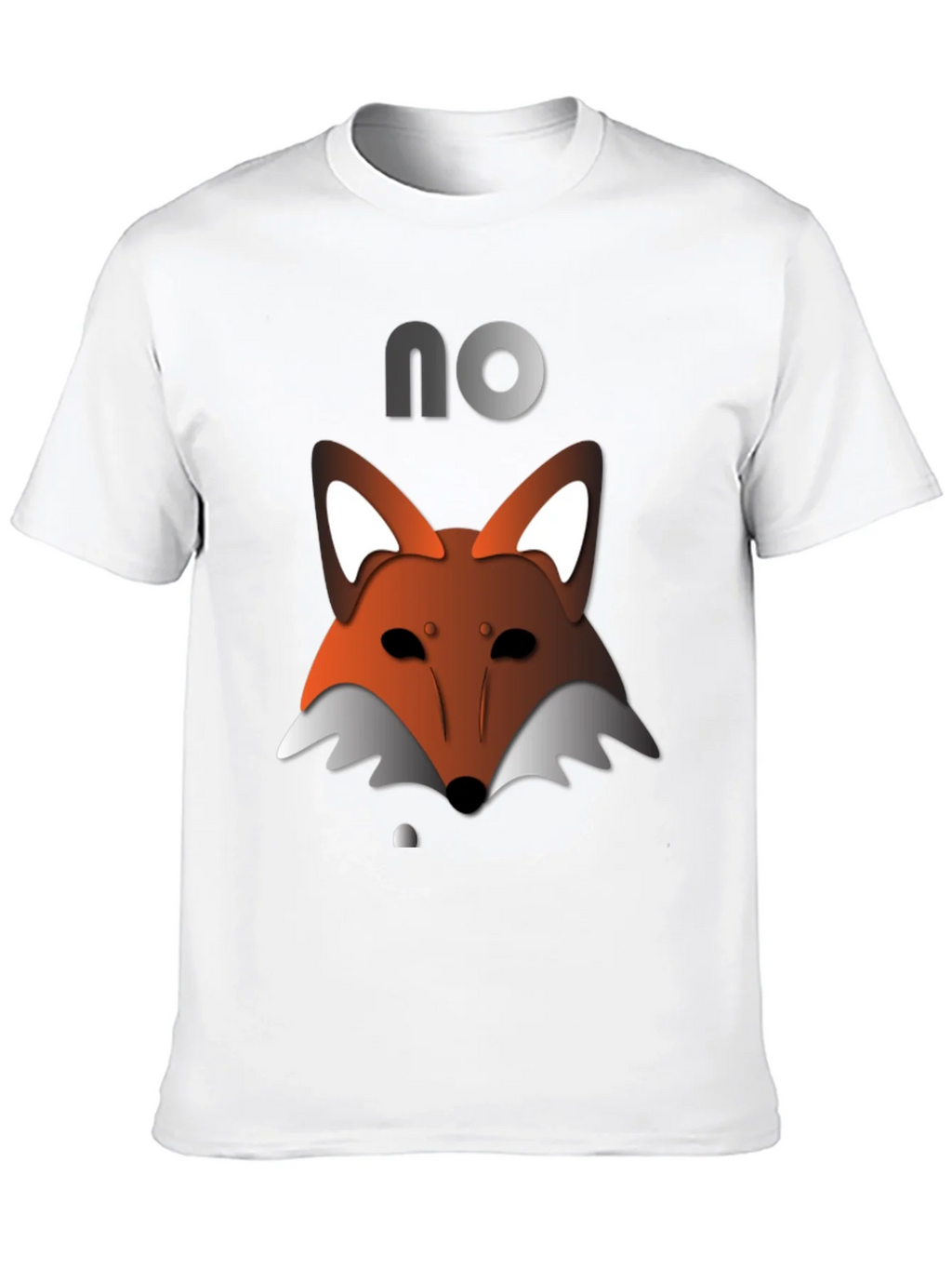 Mens Black T-Shirt with Fox Graphic & NO product image 9