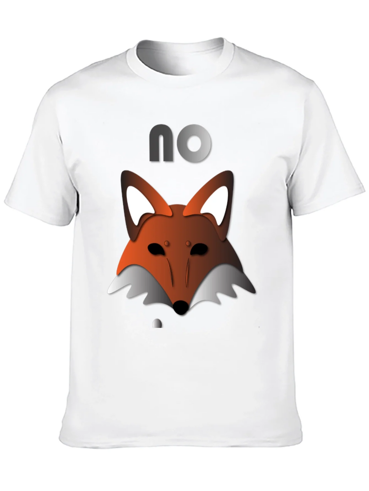 Mens Black T-Shirt with Fox Graphic & NO product image 9