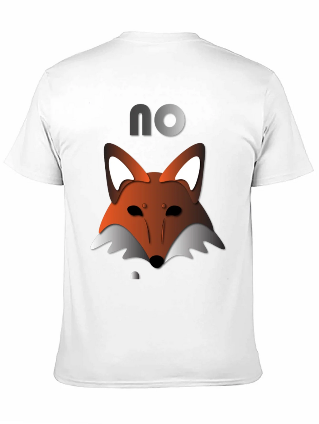 Mens Black T-Shirt with Fox Graphic & NO product image 10