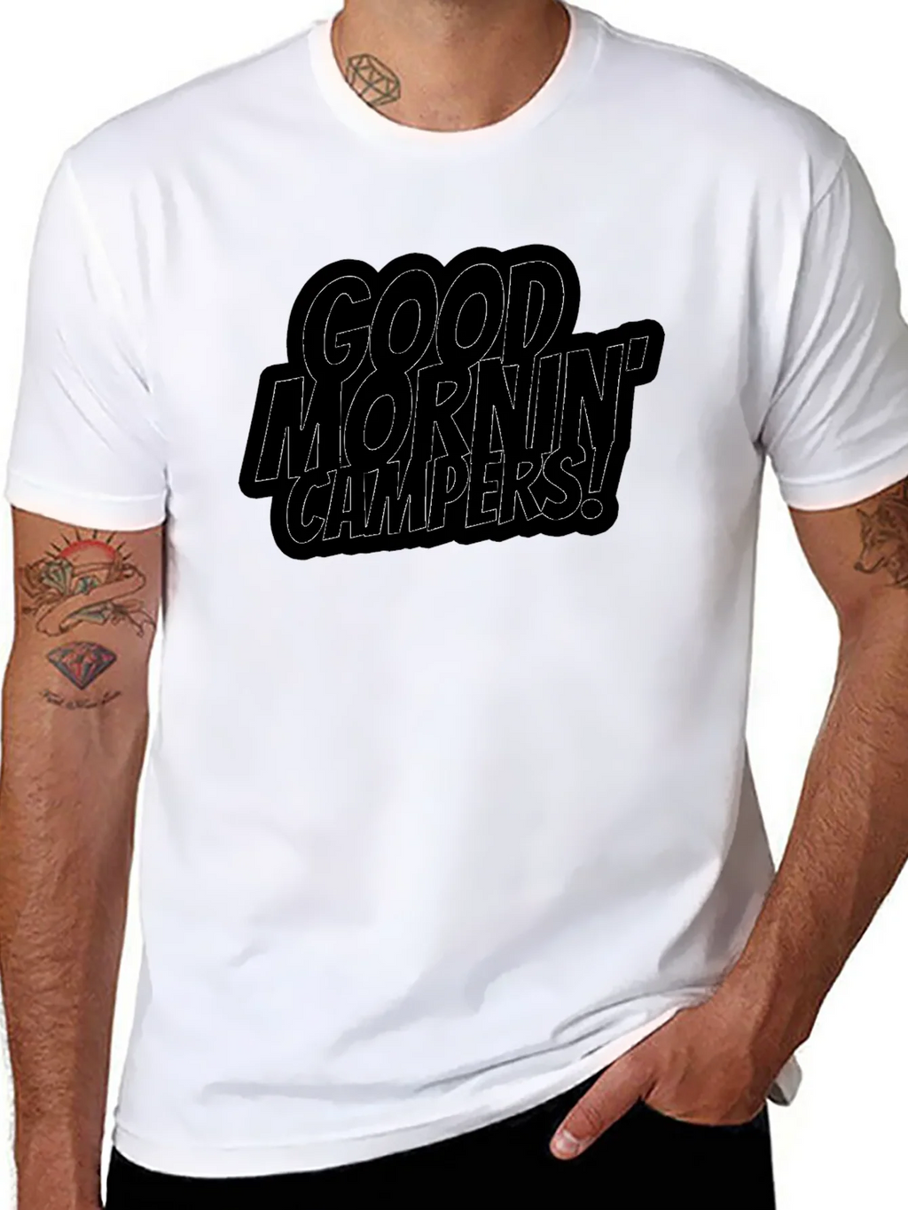 Good Mornin Campers Black T-Shirt product image 6