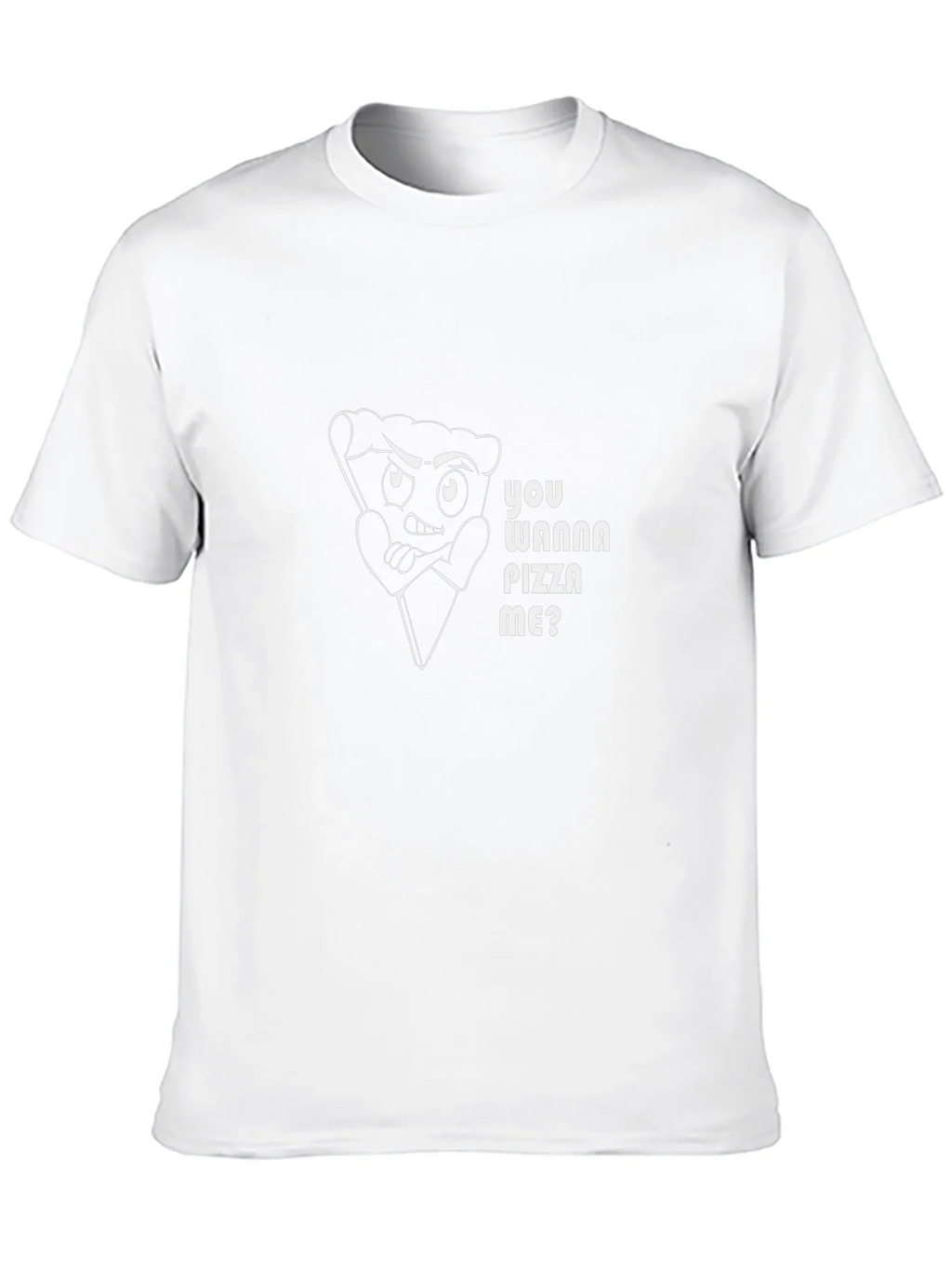 Pizza Pun Black T-Shirt - You Wanna Me? product image 9