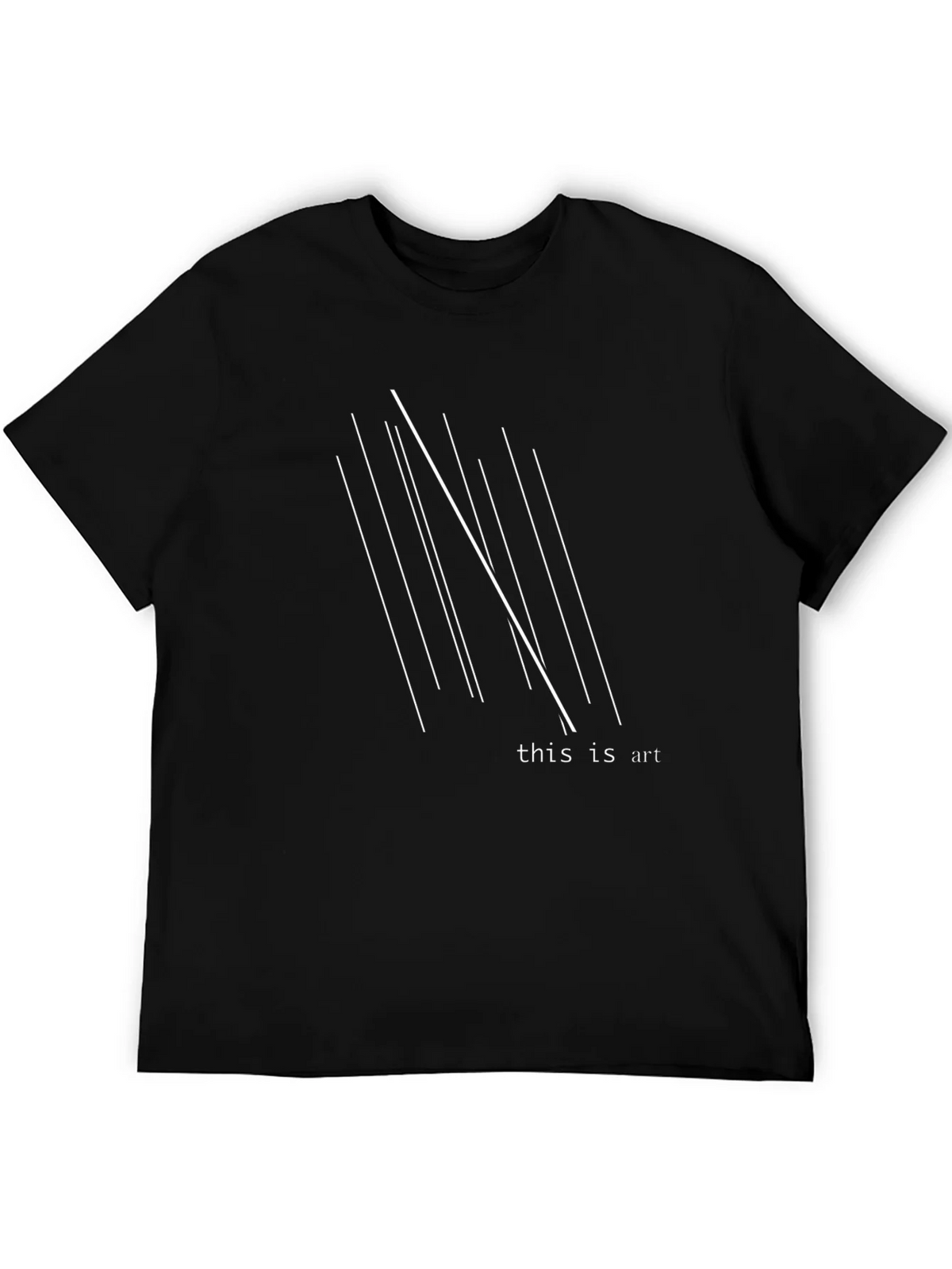 Minimalist Art T-Shirt - Black Graphic Tee product image 5