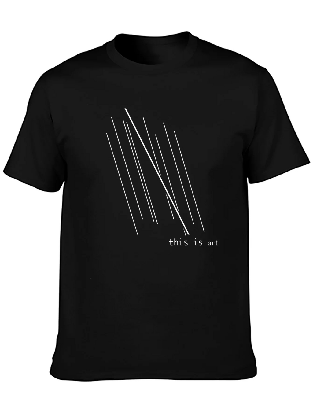 Minimalist Art T-Shirt - Black Graphic Tee product image 3