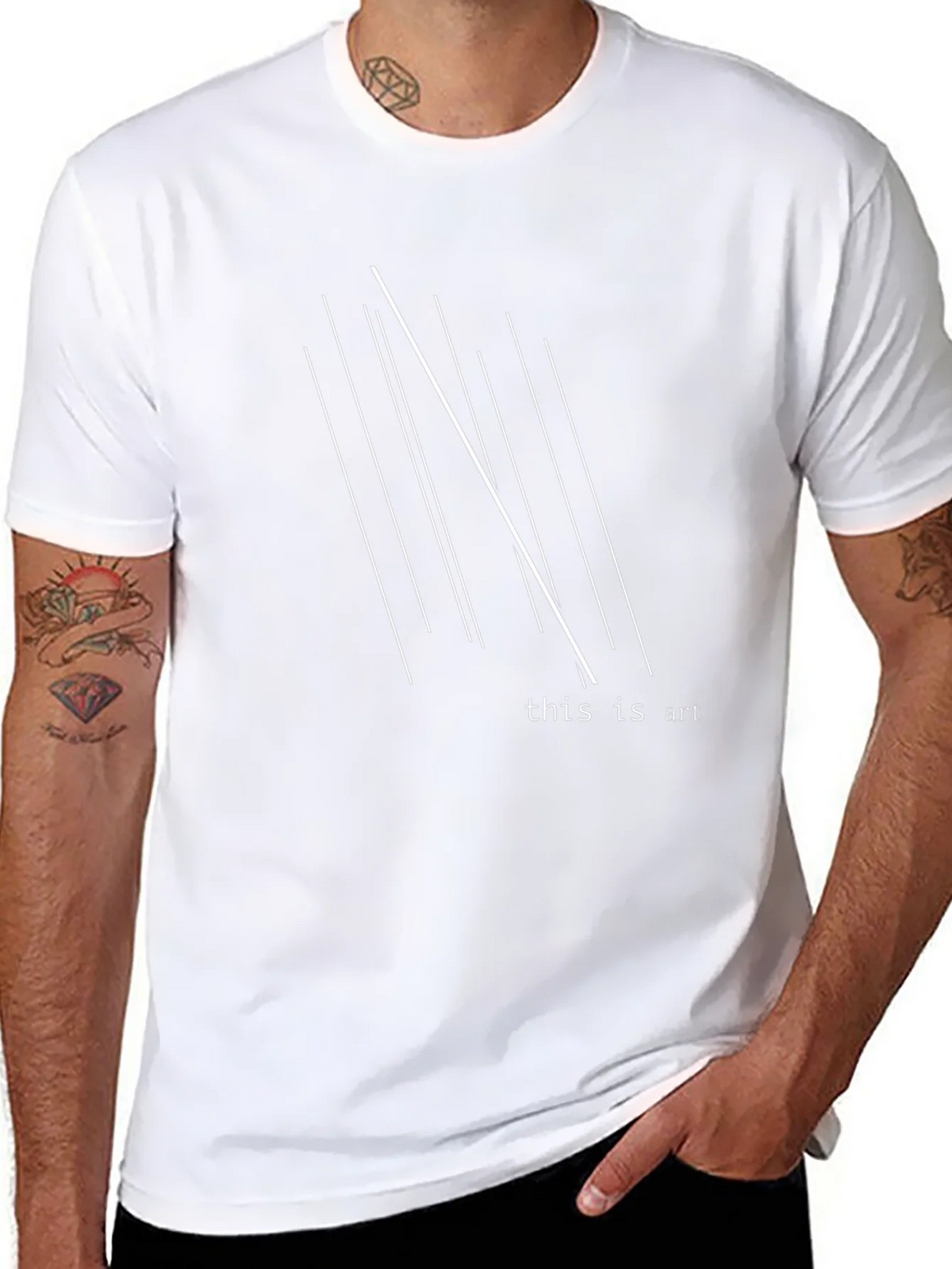 Minimalist Art T-Shirt - Black Graphic Tee product image 7