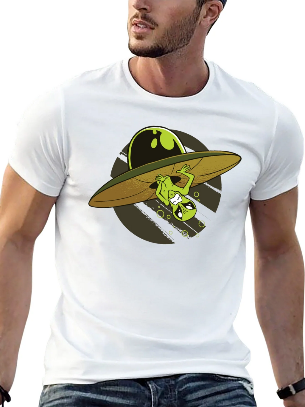 Alien Abduction T-Shirt - Novelty UFO Design product image 7