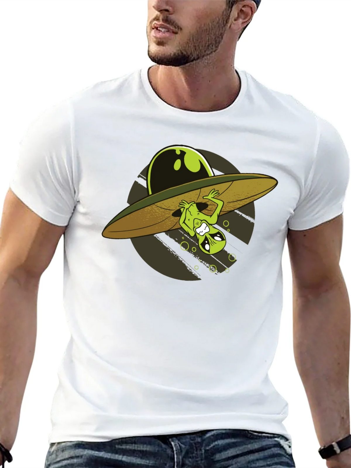 Alien Abduction T-Shirt - Novelty UFO Design product image 7