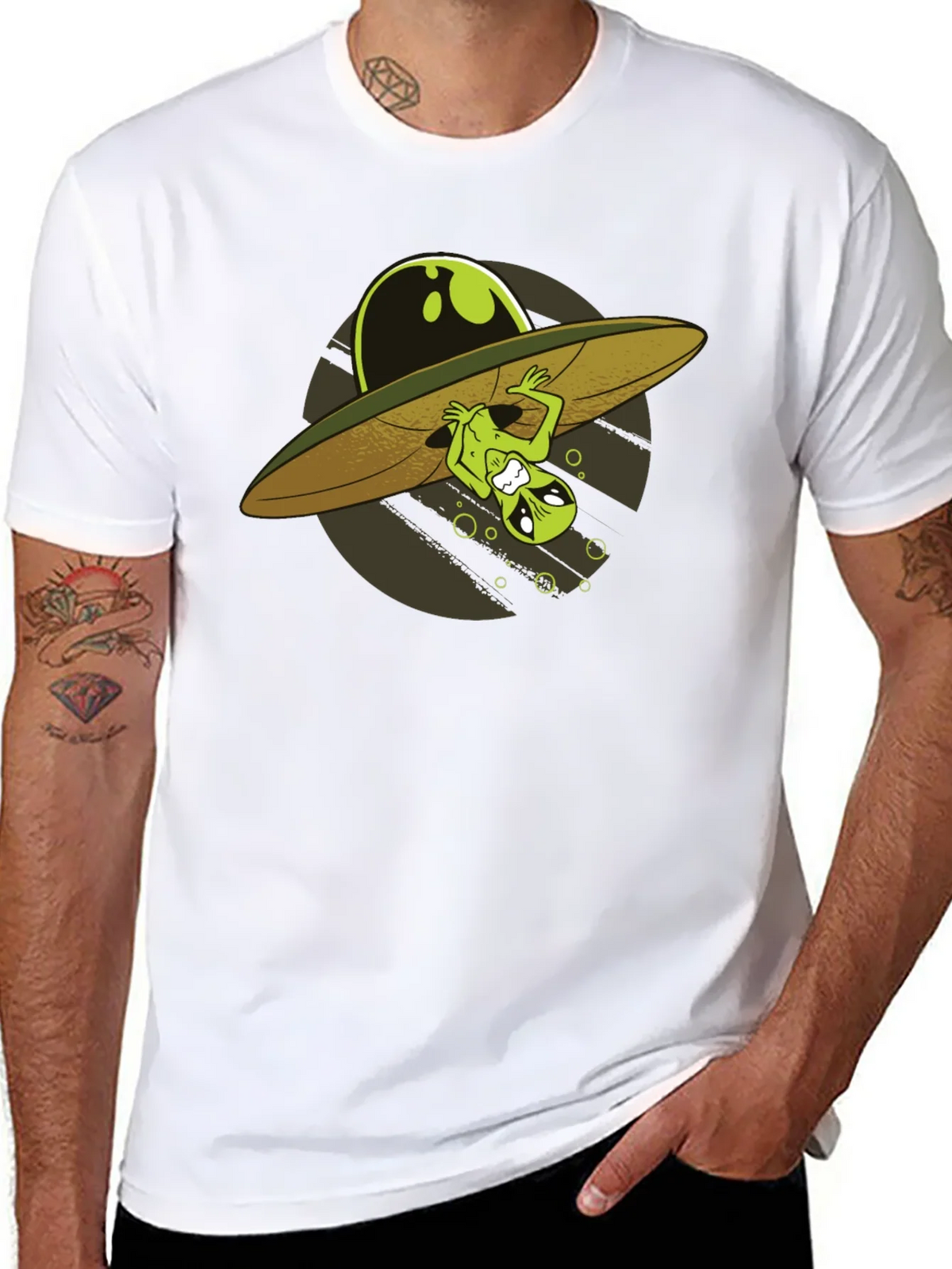 Alien Abduction T-Shirt - Novelty UFO Design product image 5