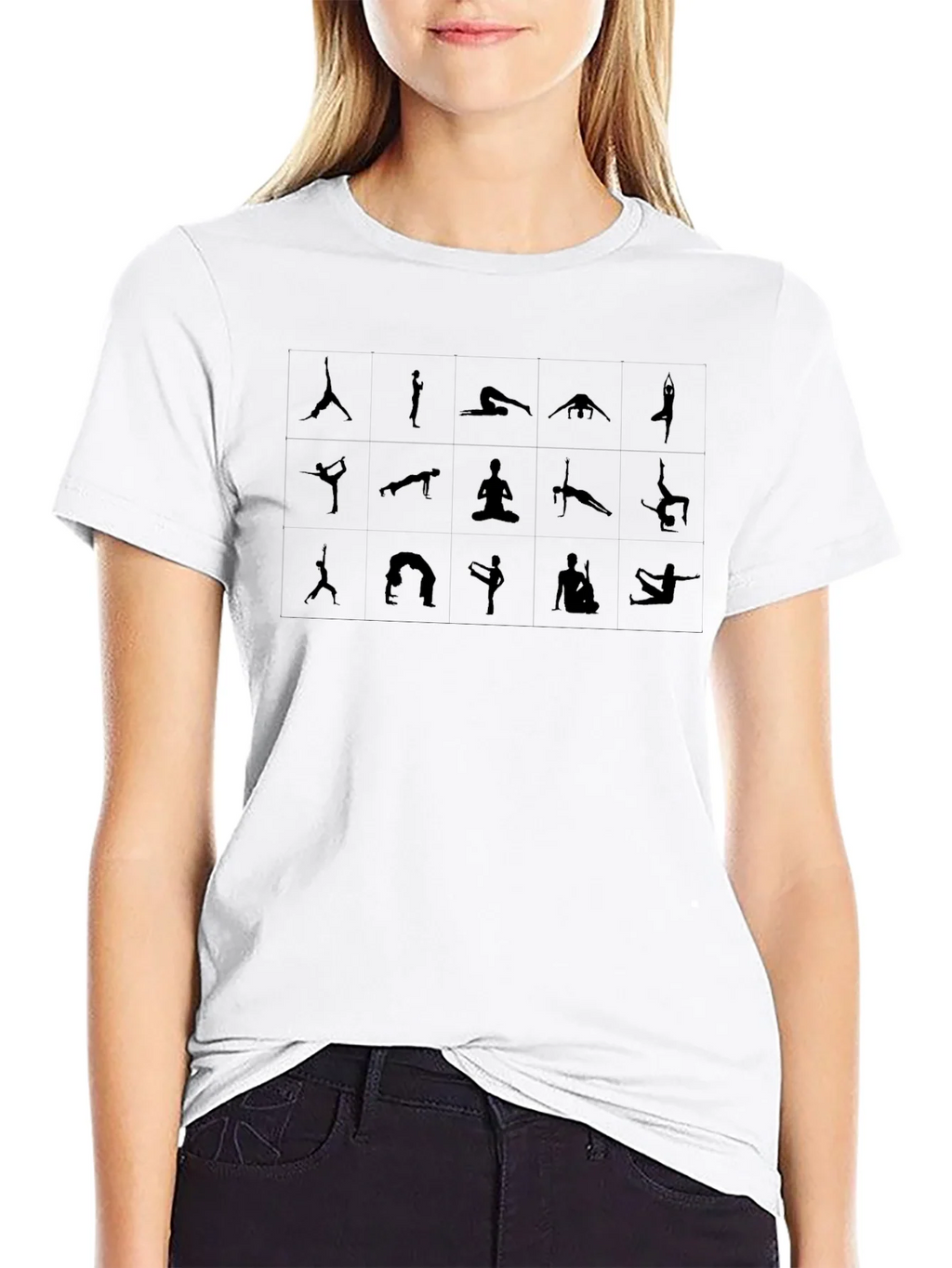 Yoga Pose Graphic Tee - Mens Black T-Shirt product image 8