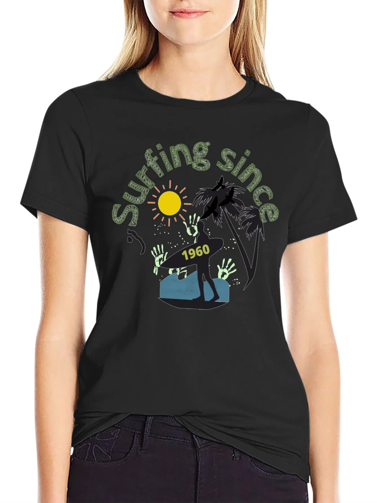 Surfing Since 1960 Graphic Tee - Tropical Vibe product image 2