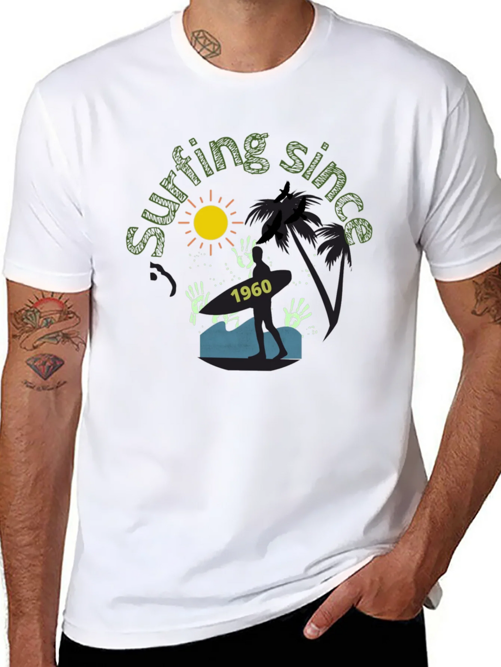 Surfing Since 1960 Graphic Tee - Tropical Vibe product image 7