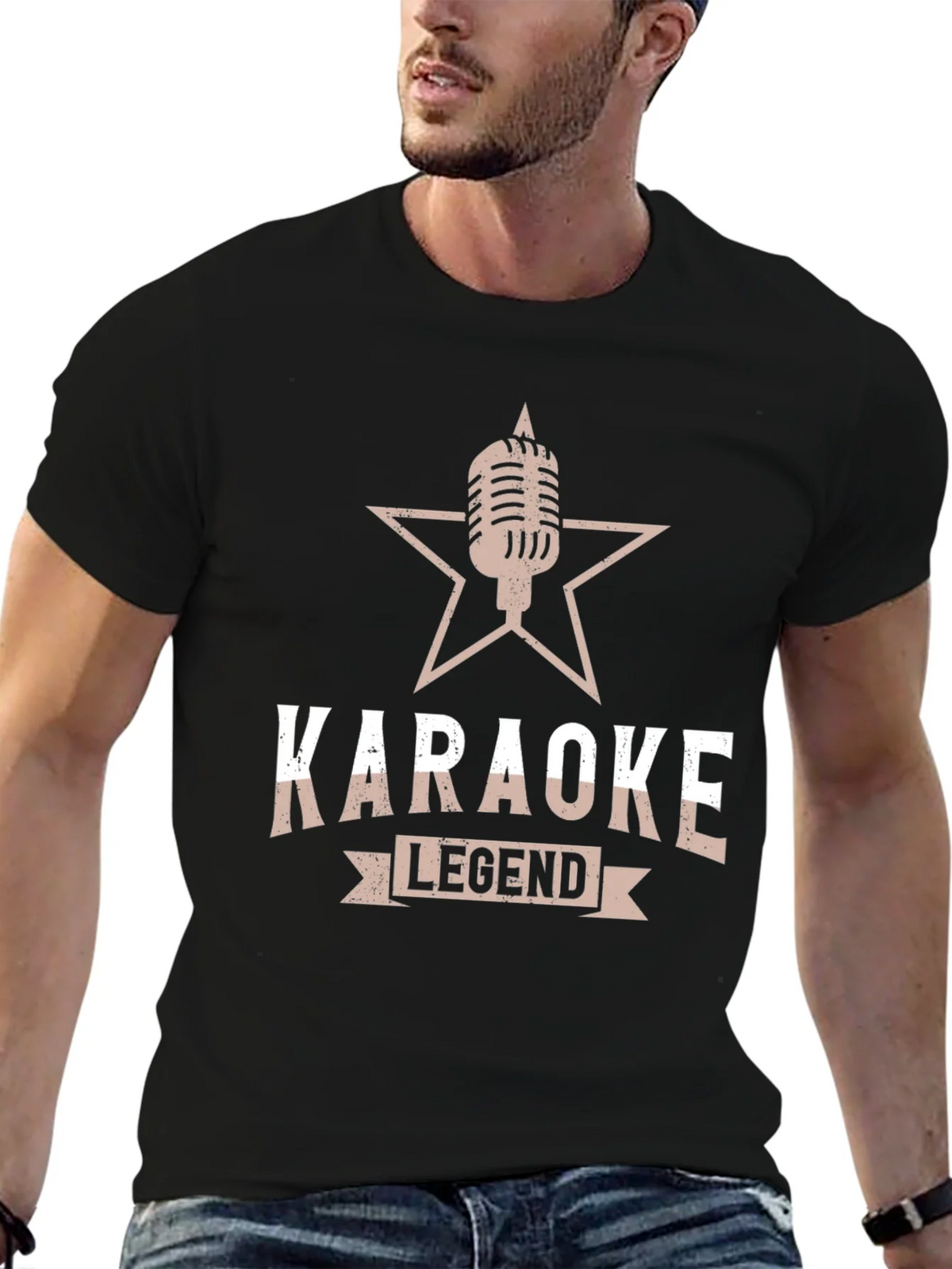 Karaoke Legend Black T-Shirt - Music Lover Gift product image 6