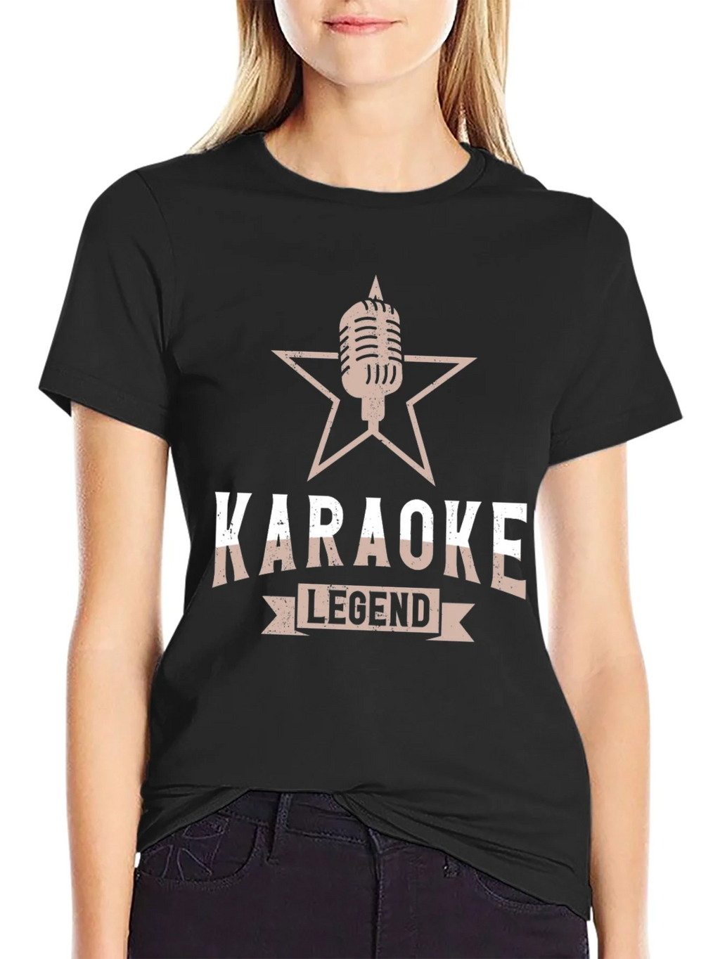 Karaoke Legend Black T-Shirt - Music Lover Gift product image 2