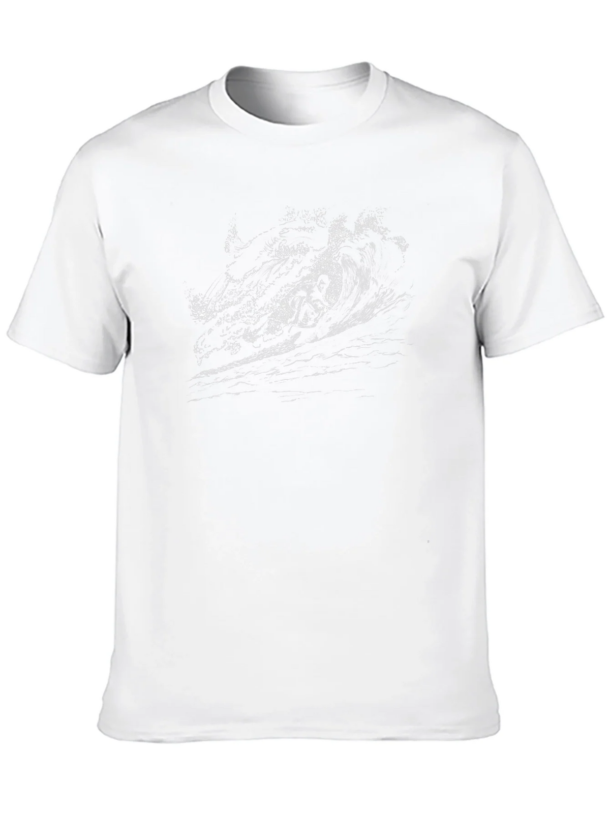 Surfer Wave Graphic Black T-Shirt product image 4